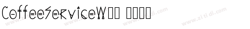 CoffeeServiceW00 字体转换